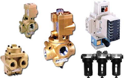 Zawory ROSS , zawory dławiąco zwrotne ROSS , filtry , reduktory , smarownice ROSS Controls